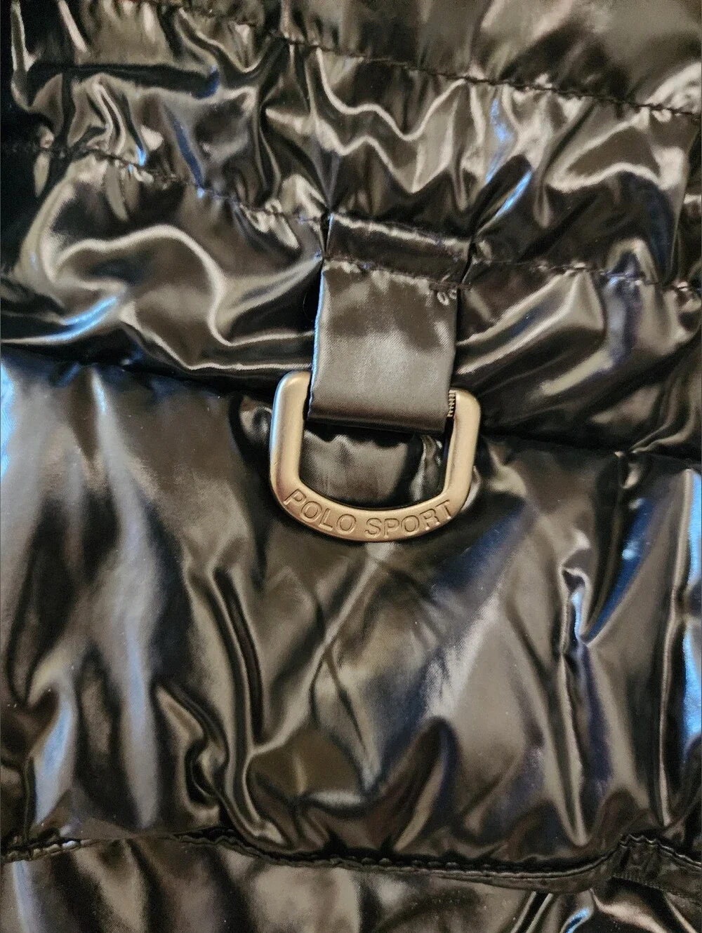 Vintage Polo Sport Ralph Lauren Men's L Glossed 80% Down Snow Jacket NO HOOD